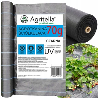 Agrotextília - Mulčovacia tkanina Agrotella (proti burine) Agritella čierna 160 x 10000 cm 70 g/m²